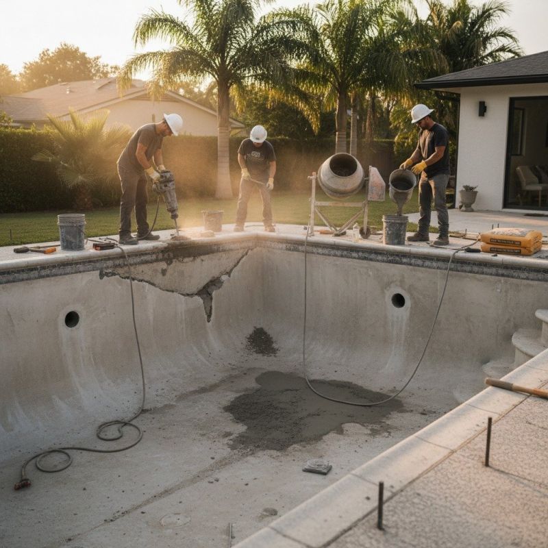 Concrete Pool Patio Repair